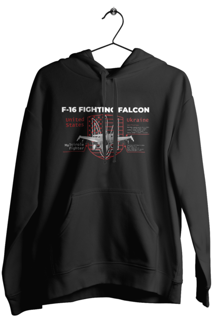 Жіноче худі з принтом "F 16". F16, nasams, zuzana, гаубиця, два герби, залужний, сюзанна. 2070702