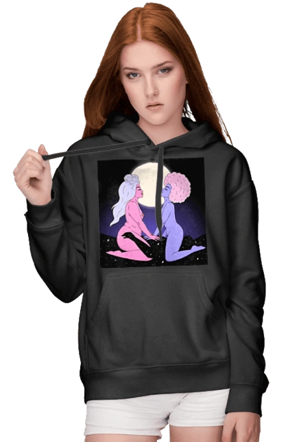 Two Aliens And The Moon