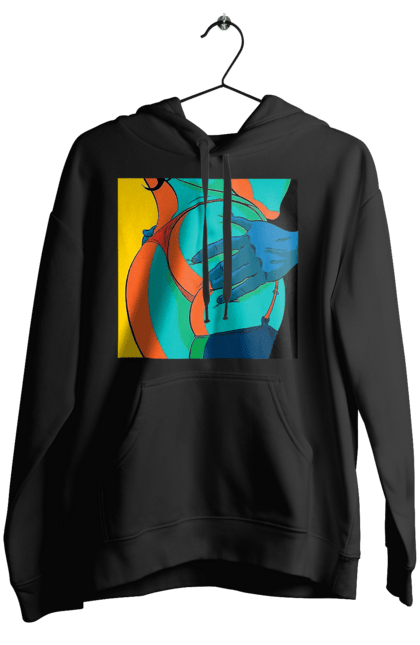 Жіноче худі з принтом "Жіноча Попа В Чоловічих Руках". Гола, жопа, ляпас. 2070702