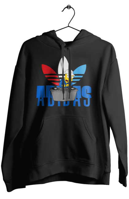 Жіноче худі з принтом "Adidas Барт". Adidas, bart, адідас, барт, мультфільм, серіал, сімпсон. 2070702