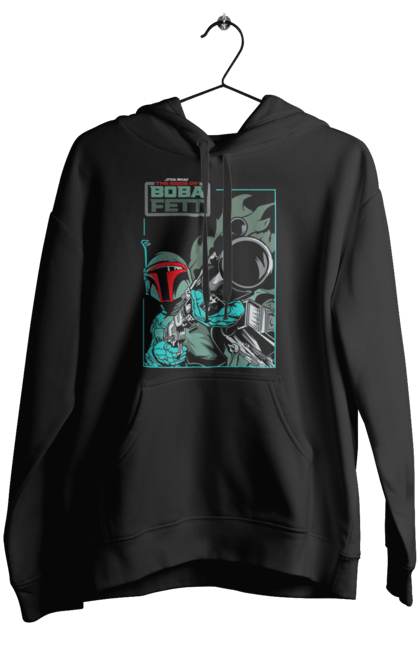 Women's hoodie with prints Boba Fett. Bob fett, boba fett, clone, head hunter, star wars. 2070702