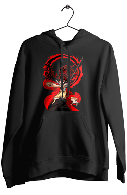 Women's hoodie with prints Demon Slayer Yoriichi Tsugikuni. Anime, demon slayer, manga, tsugikuni, yoriichi, yoriichi tsugikuni. 2070702