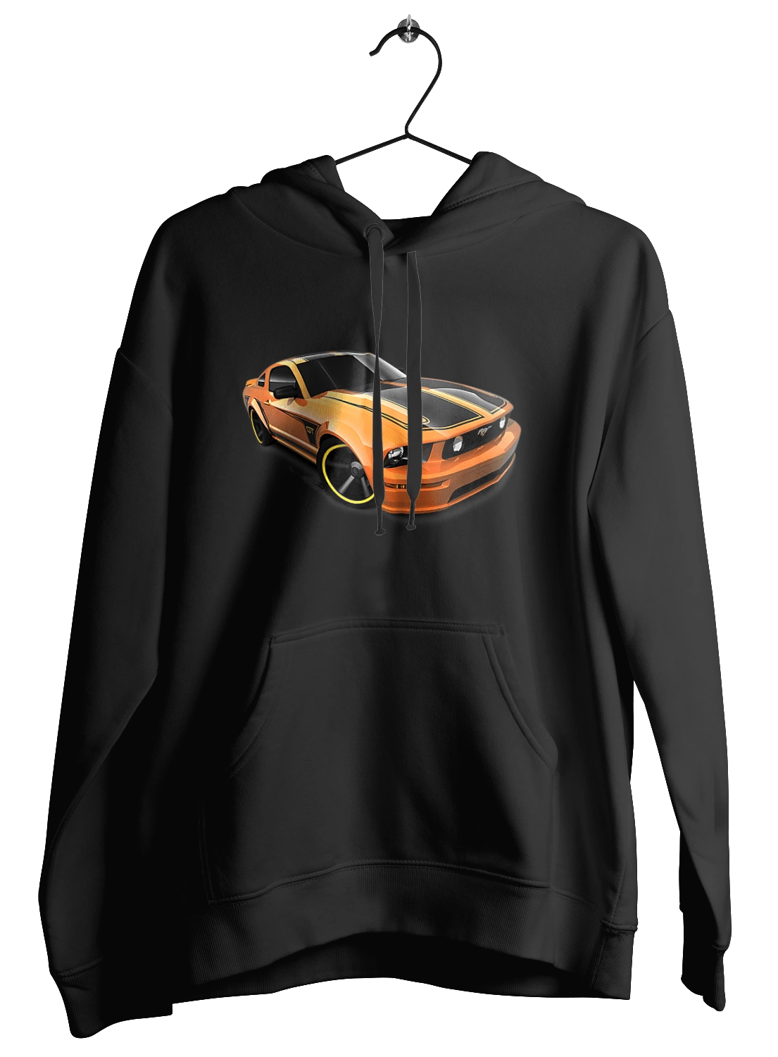 Orange, high speed car