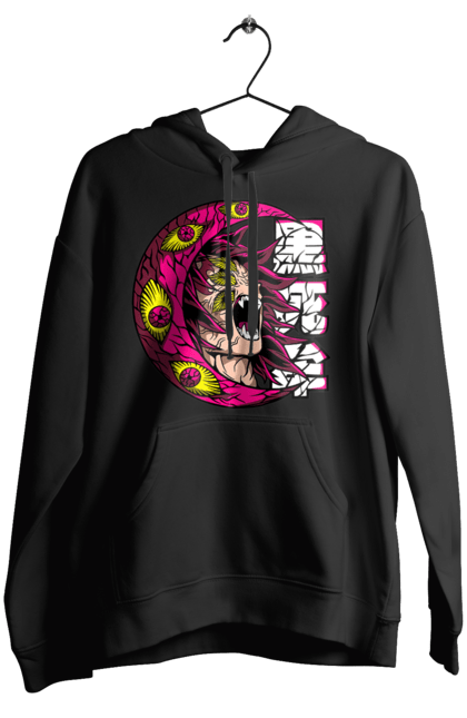 Women's hoodie with prints Demon Slayer Kokushibo. Anime, demon slayer, eternal paradise faith, kimetsu no yaiba, kokushibo, manga, twelve kizuki, upper rank six. 2070702