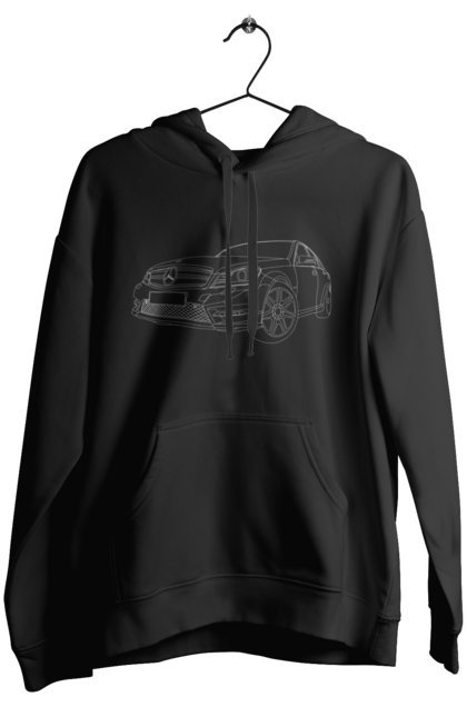 Women`s hoodie with prints car Mercedes. Auto, mercedes. 2070702