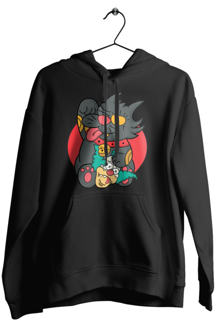Women`s hoodie with prints The Simpsons Krusty the Clown. Clown, krusty, krusty the clown, simpsons. 2070702