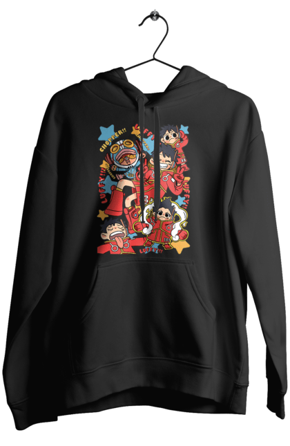 Women's hoodie with prints One Piece Luffy. Anime, luffy, manga, monkey de luffy, one piece, pirates. 2070702