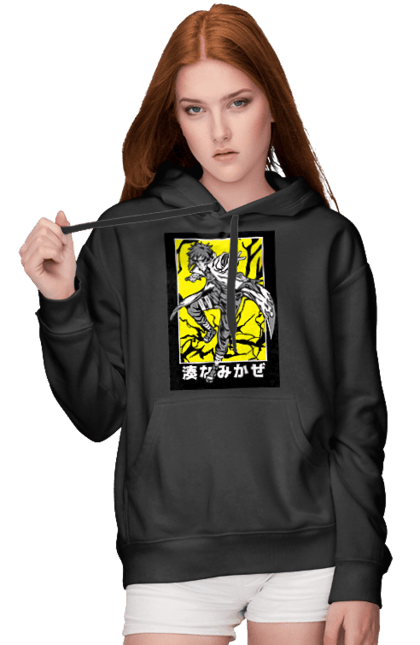 Women's hoodie with prints Naruto. Anime, character, manga, minato namikaze, naruto, naruto, ninja, tv series. 2070702