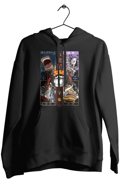 Women's hoodie with prints One Piece Gorosei. Adventures, anime, fantasy, five elders, gorosei, light novel, manga, one piece, tv series. 2070702