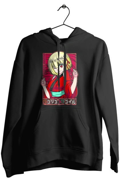 Women`s hoodie with prints Lycoris Recoil Chisato Nishikigi. Agent, anime, chisato nishikigi, lycoris recoil, manga. 2070702