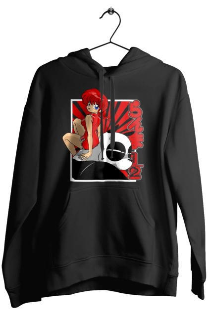 Women`s hoodie with prints Ranma 1/2. Action movie, anime, comedy, manga, mystic, ranma, romance, shampoo. 2070702