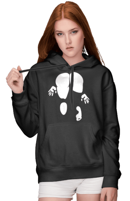 Жіноче худі з принтом "Дівчина вид по заду". Вид з зади, вульгарна, гумор, дівчина, дівчина раком, прикольна. 2070702