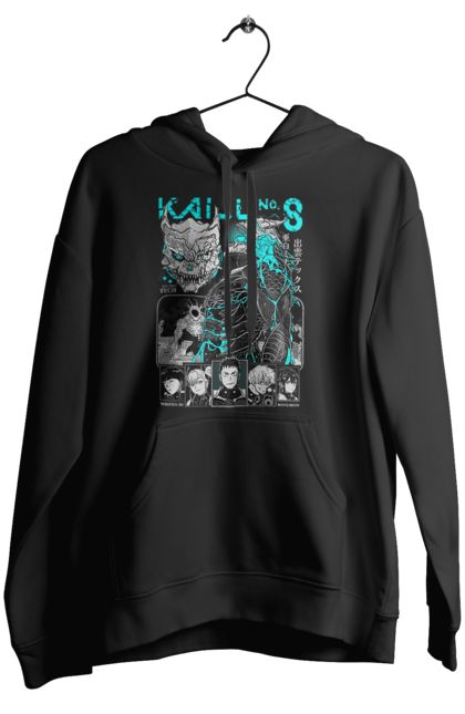 Women's hoodie with prints Kaiju № 8 Kafka Hibino. Anime, hibino kafka, kafka hibino, kaiju, kaiju 8, kaiju 8, kaiju № 8, manga. 2070702