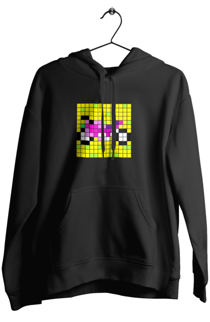 Жіноче худі з принтом "Pixel Bike". Байк, мотоцикл, пиксель, цветной, яркий. 2070702