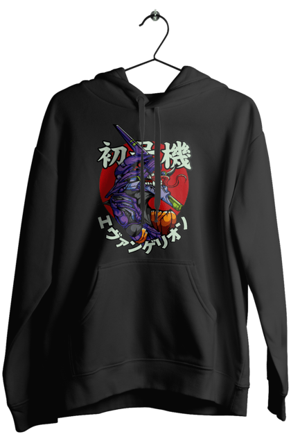 Women's hoodie with prints Evangelion. Angel, anime, eva 01, evangelion, manga, neon genesis evangelion, shinji. 2070702