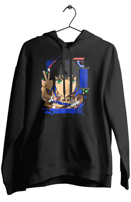 Women's hoodie with prints Demon Slayer Inosuke. Anime, demon slayer, inosuke, inosuke hashibira, kimetsu no yaiba, manga. 2070702