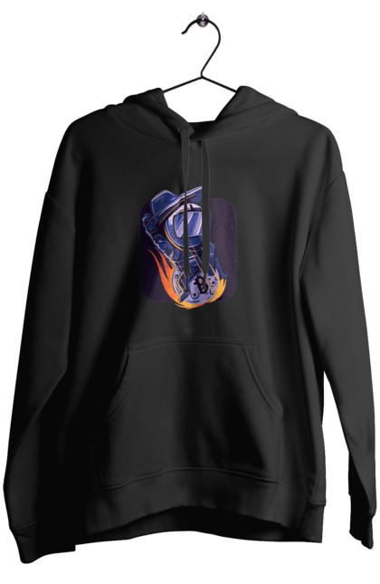 Жіноче худі з принтом "Космо біткоїн". Биткоин, бінарний, біткоїн, біткойн, валюта, гроші, крипто, програміст, хакер. 2070702