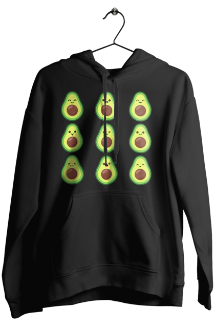 Жіноче худі з принтом "Настрій Авокадо". Авокадо, емоції, їжа. 2070702
