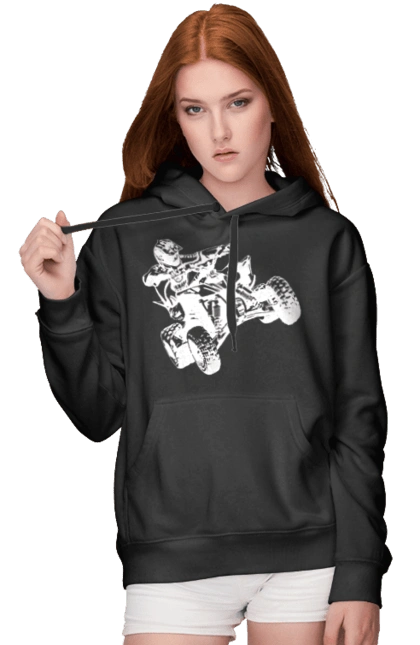 Человек На Квадроцикле Белый