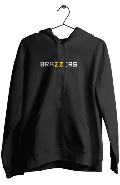 Жіноче худі з принтом "Brazzers". Brazzers, hub, porn, porn hub, pornhub, бразерс, браззерс, зсу, порно хаб, порнохаб. 2070702