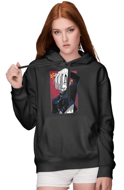 Women's hoodie with prints Jujutsu Kaisen Nobara. Anime, dark fantasy, jujutsu kaisen, magic battle, manga, mystic, nobara, nobara kugisaki. 2070702