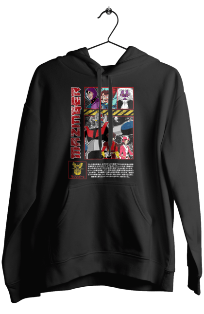 Women's hoodie with prints Mazinger Z Grendizer. Anime, goldorak, goldrake, grendizer, manga, mazinger z, mecha, robots. 2070702