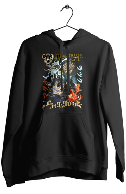 Women's hoodie with prints Black Clover Magna Swing and Luck Voltia. Anime, black clover, luck voltia, magna swing, manga, wizard king. 2070702