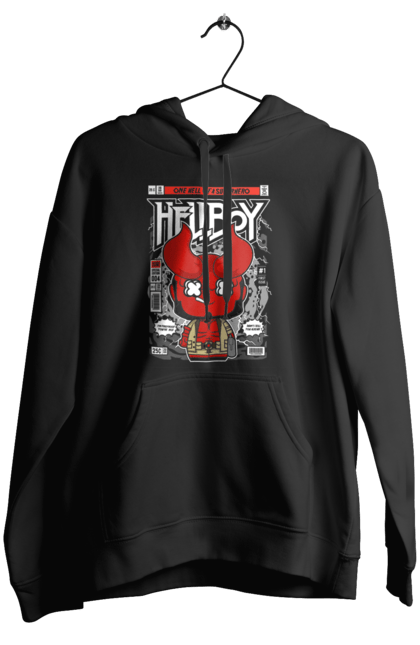 Жіноче худі з принтом "Hellboy". Дивуватися, диявола, комікси, комікси dc, пекельний хлопець, пекло, хлопчик. Funkotee
