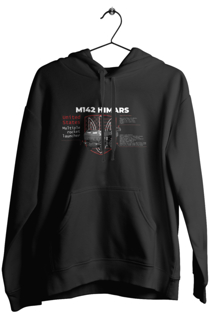 Жіноче худі з принтом "M142 HIMARS англійська". Himars, m142 himars, залужний, зброя. 2070702