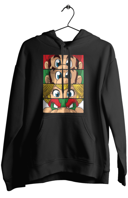 Women's hoodie with prints The Super Mario Bros.. Character, game, mario, mario bros, nintendo, super mario bros. 2070702