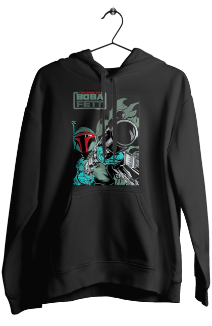 Women's hoodie with prints Boba Fett. Bob fett, boba fett, clone, head hunter, star wars. 2070702