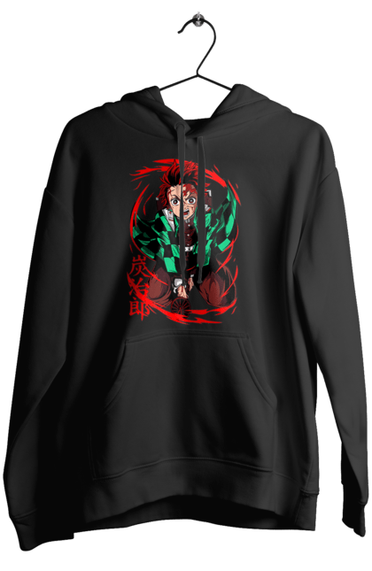 Women's hoodie with prints Demon Slayer Tanjiro. Anime, demon slayer, kamado tanjiro, manga, tanjiro. 2070702