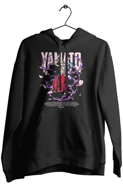 Women's hoodie with prints One Piece Yamato. Anime, manga, one piece, pirates, straw hat pirates, yamato. 2070702