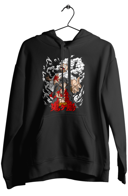 Women's hoodie with prints One Piece Luffy. Anime, luffy, manga, monkey de luffy, one piece, pirates. 2070702