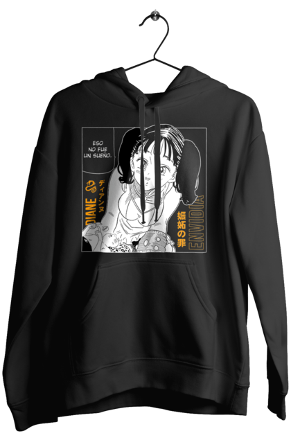 Women's hoodie with prints Seven Deadly Sins Diane. Adventures, anime, comedy, diana, diane, fantasy, manga, seven deadly sins. 2070702