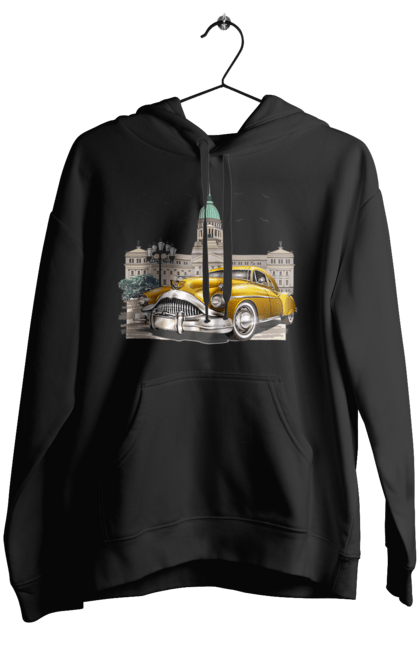 Жіноче худі з принтом "Автомобіль та архітектура модерн". Автомобіль, архітектура, модерн. 2070702