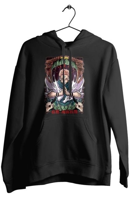Женское худи с принтом Магическая битва Сукуна. Anime, jujutsu kaisen, manga, sukuna, аниме, магическая битва, манга, мистика, сукуна, тёмное фэнтези. 2070702