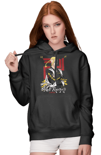 Women's hoodie with prints Tokyo Revengers Draken. Anime, draken, ken ryuguji, ken-chin, manga, serial, tokyo manji gang, tokyo revengers. 2070702