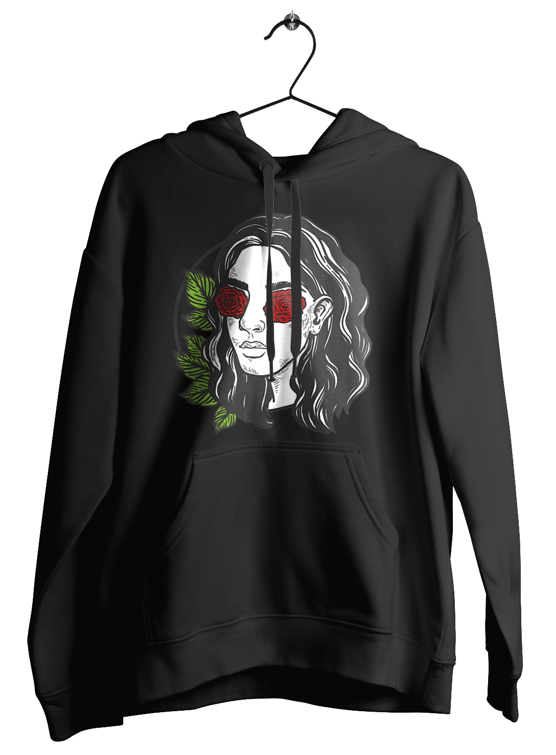 Девушка С Розами На Глазах