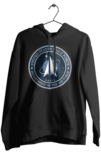 Women's hoodie with prints United States Space Force. Emblem, political, politics, space, space force, space travel, united states, ussf. 2070702