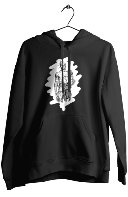 Жіноче худі з принтом "Кіборги україни". Вуса, зброя, кіборг, козак, патріот, пістолет, українець, чуб. 2070702