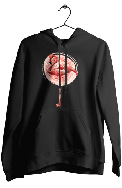 Жіноче худі з принтом "Фламінго Арт". Рожеве фламінго, тварина, фламінго. 2070702