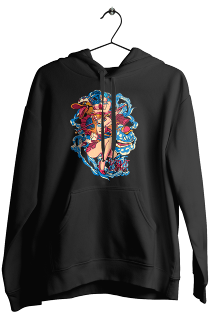 Women's hoodie with prints One Piece Nami. Anime, cat burglar, manga, nami, one piece, straw hat pirates. 2070702