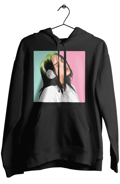 Жіноче худі з принтом "Billie Eilish". Активістка, біллі айліш, мизукант, права, співачка, тварини. 2070702