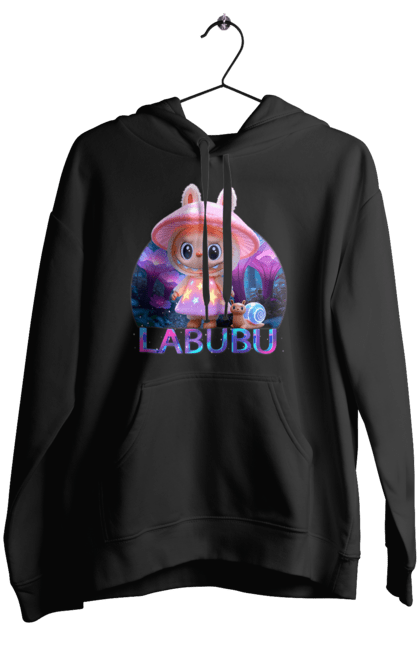 Жіноче худі з принтом "Лабубу". Брелок лабубу, іграшка лабубу, лабубу, лабубу кока кола, лялька лабубу, мерч лабубу, мила, рожева лабубу, смішна лабубу. 2070702