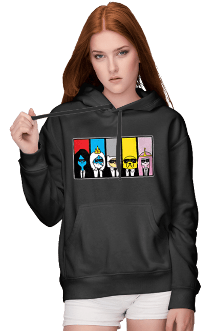 Women's hoodie with prints Adventure Time. Adventure time, animated series, cartoon network, land of ooo, tv series. 2070702