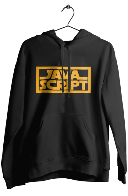 Жіноче худі з принтом "Джава скрипт". Айті, айтішник, джава скрипт, для айтішника, для програміста, подарунок айтішнику, подарунок програмісту, програміст, розробник, ява скрипт. 2070702