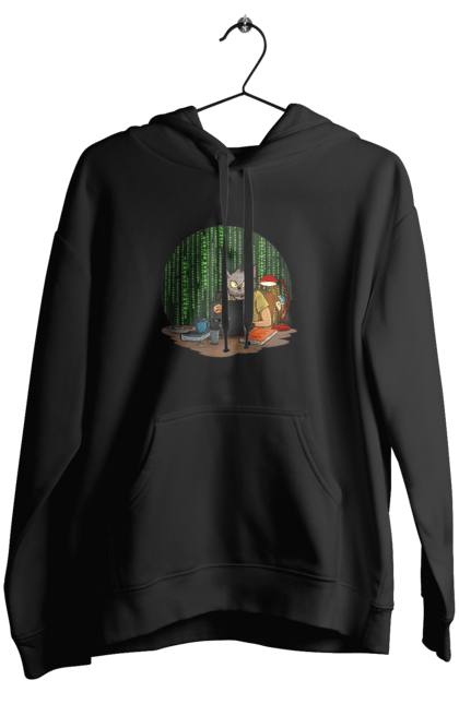 Жіноче худі з принтом "Кіт програміст". Angular, c, css, html, it, javascript, jquery, php, python, react, svelt, vue, айтишник, айті, гумор, код, кодувати, прогер, програміст, програмісти, ти ж, ти ж програміст, тиж програміст. 2070702