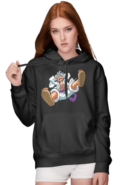 Women's hoodie with prints One Piece Luffy. Anime, luffy, manga, monkey de luffy, one piece, pirates. 2070702