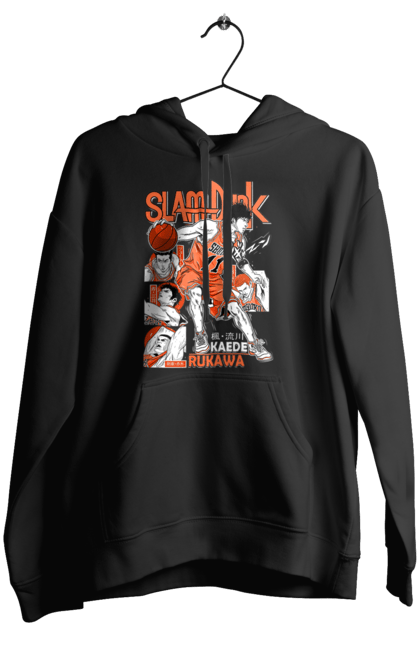 Women's hoodie with prints Slam Dunk Kaede Rukawa. Anime, basketball, comedy, kaede rukawa, manga, school, shonen, slam dunk, sports anime. 2070702